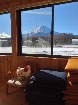 富士山が一望できる座敷